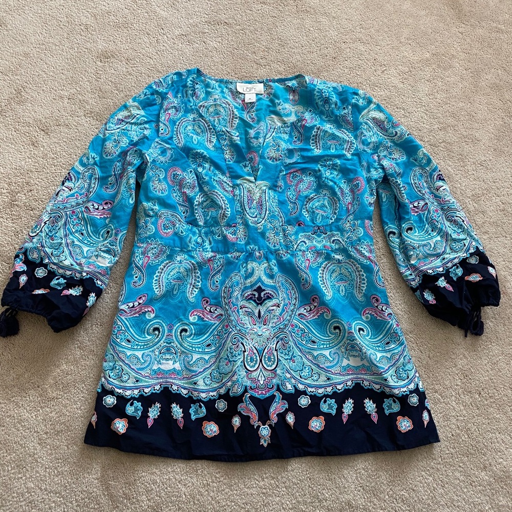 Loft paisley blouse